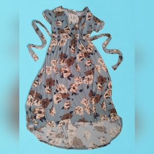 Pink Blush lined dress Women L